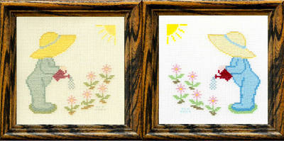 cross stitch pattern Thirsty Posies