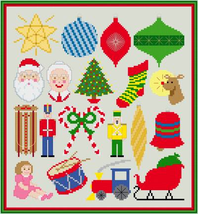 cross stitch pattern Traditional Christmas Collection