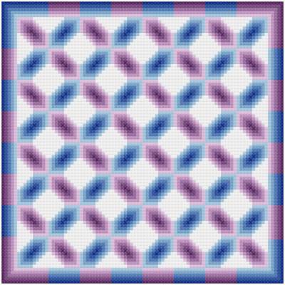 cross stitch pattern Shaded Trellis