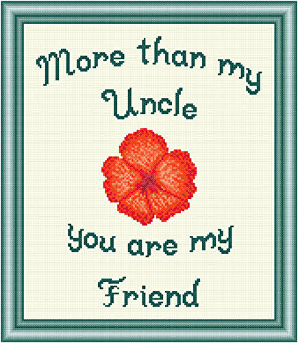 cross stitch pattern Uncle - Friend