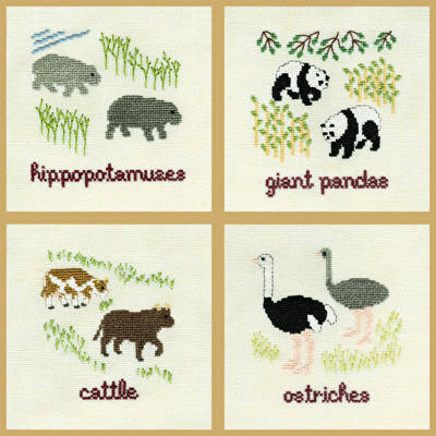 cross stitch pattern Two By Two They Came - Group 2