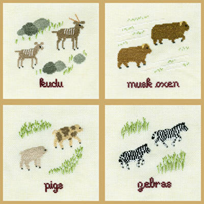 cross stitch pattern Two by Two They Came - Group 5