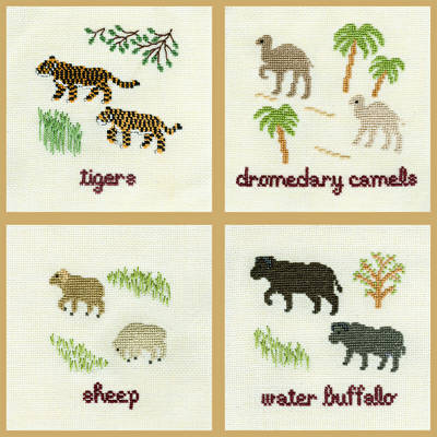 cross stitch pattern Two by Two They Came - Group 6