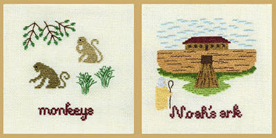 cross stitch pattern Two by Two They Came - Group 8