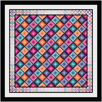 cross stitch pattern Diamonds Are Forever