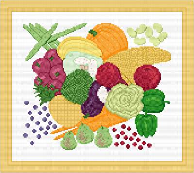 cross stitch pattern Cornucopia