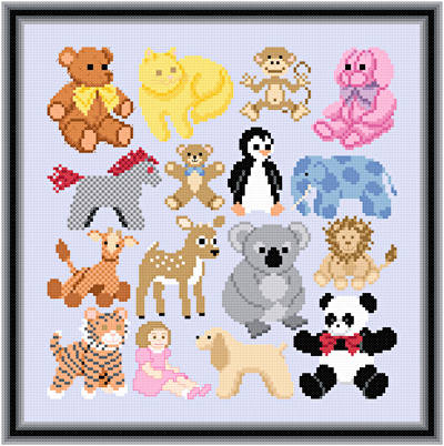 cross stitch pattern Cuddly Friend Images
