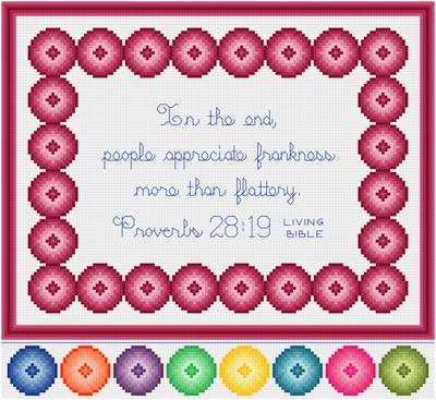 cross stitch pattern Frankness - Flattery
