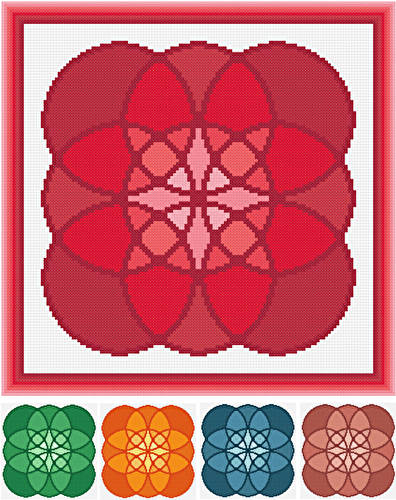 cross stitch pattern Embellishment
