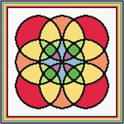 cross stitch pattern Different Kind of Rainbow