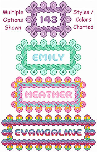 cross stitch pattern Celtic Adjustable Nameplates - Artistic