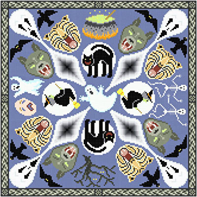 cross stitch pattern House of Horrors