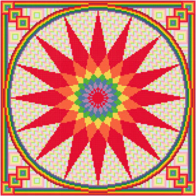 cross stitch pattern Merry Mixer