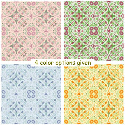 cross stitch pattern Antique Chair Seat Cover