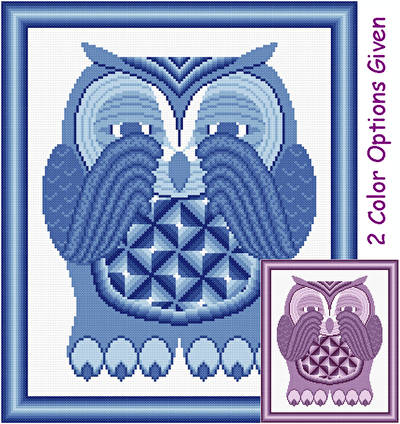 cross stitch pattern Sleepy