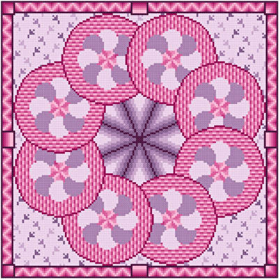 cross stitch pattern Tilt-A-Whirl