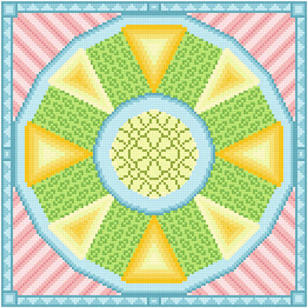 cross stitch pattern Broccoli Soup, Cheese, Salad