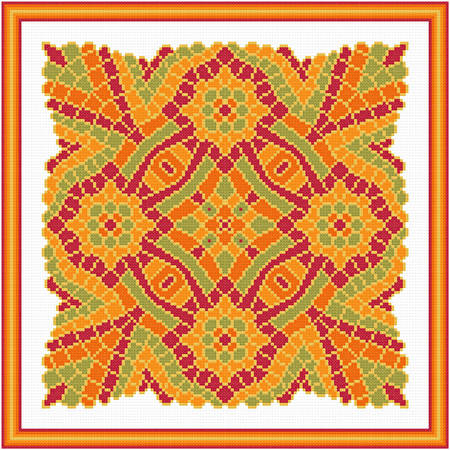 cross stitch pattern Exotic