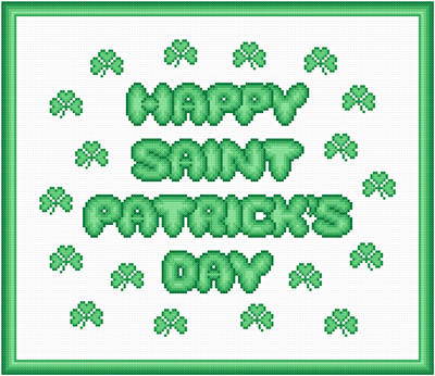 cross stitch pattern St. Patrick's Day