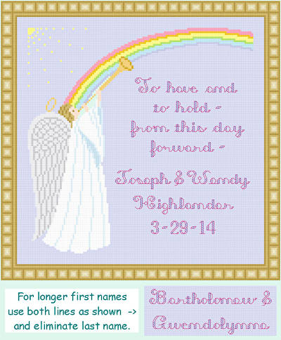 cross stitch pattern Thee I Love