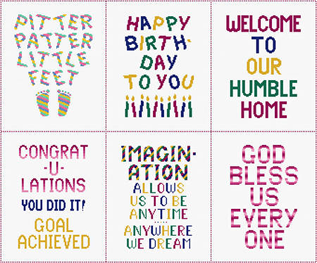 cross stitch pattern 8 x 10 Insert Assortment