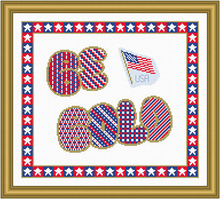 cross stitch pattern Be Bold