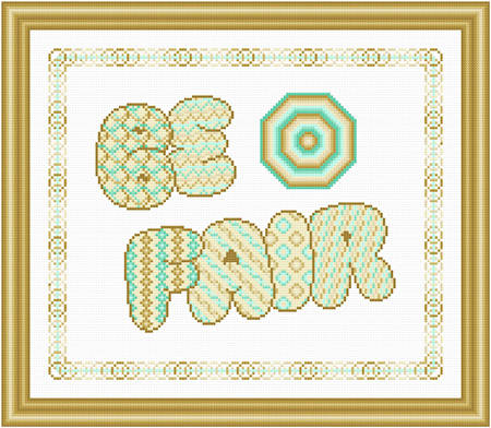 cross stitch pattern Be Fair