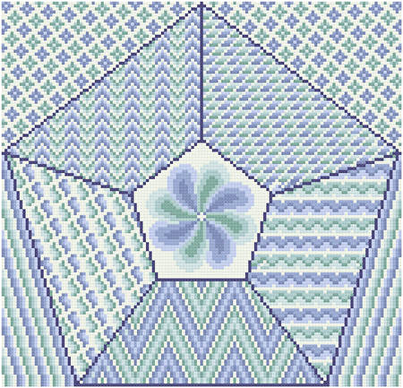 cross stitch pattern Relaxed and Calm