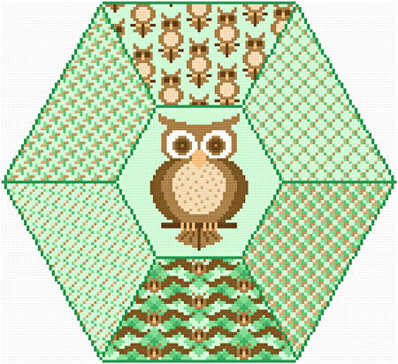 cross stitch pattern Wise Owl