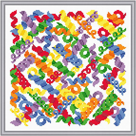 cross stitch pattern Curli-ques