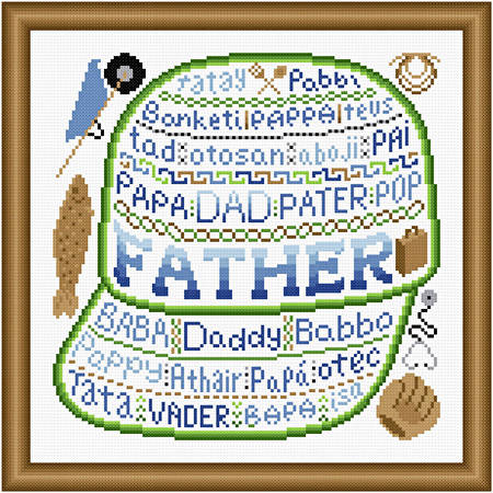 cross stitch pattern Father