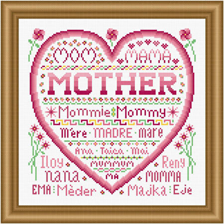 cross stitch pattern Mother