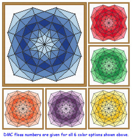 cross stitch pattern One Color Range