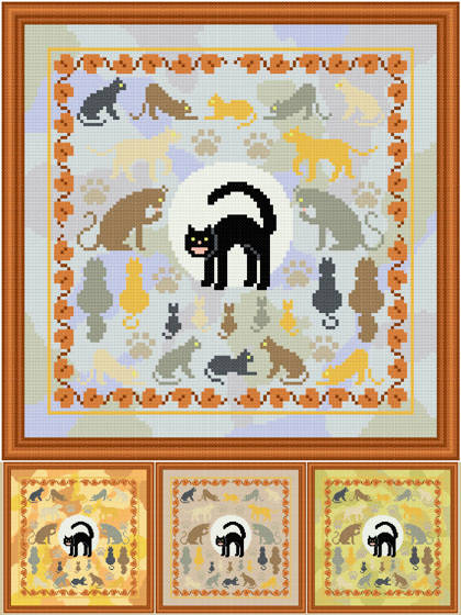 cross stitch pattern Mrowl - Pfft Pfft