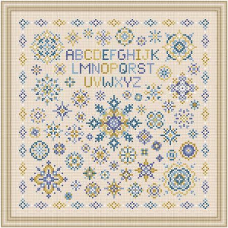 cross stitch pattern Shades of Long Ago