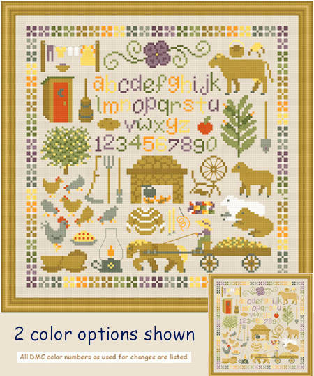 cross stitch pattern Shades of Simpler Times