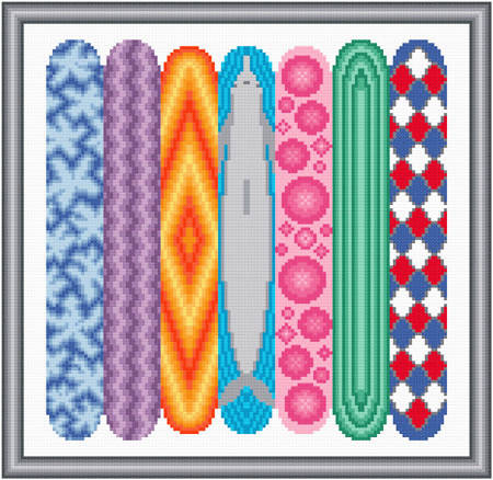 cross stitch pattern Surf's Up