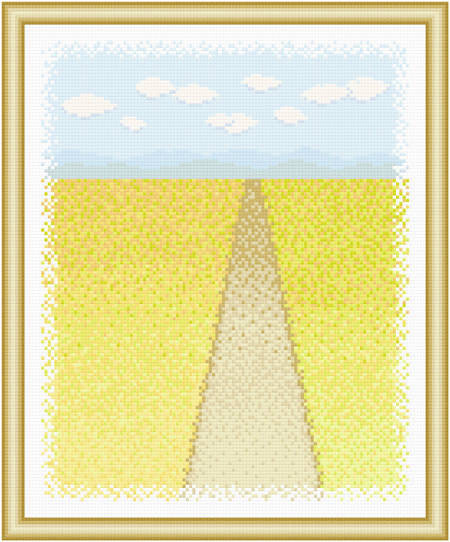 cross stitch pattern Scenery - Wide Open Spaces