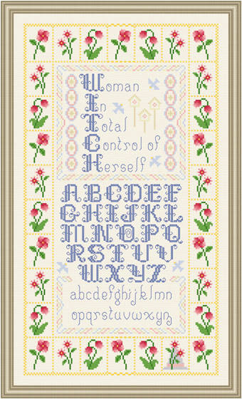 cross stitch pattern W.I.T.C.H.  Sampler