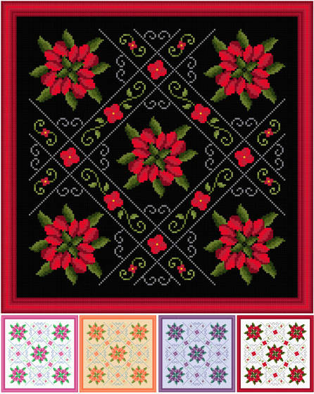 cross stitch pattern Romance