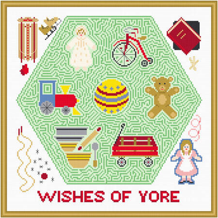 cross stitch pattern Wishes of Yore Toy Maze