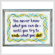 cross stitch pattern Undo What You Did
