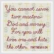 cross stitch pattern Two Masters