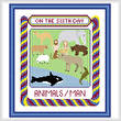 cross stitch pattern On The Sixth Day