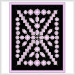 cross stitch pattern Amethyst and Silver