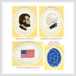 cross stitch pattern America's Past