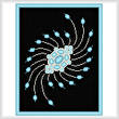 cross stitch pattern Aquamarine and Silver