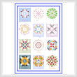 cross stitch pattern Calendar Quilt Instructions