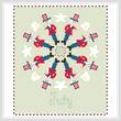 cross stitch pattern July - Patriotic Symbols