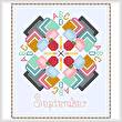 cross stitch pattern September - School Days